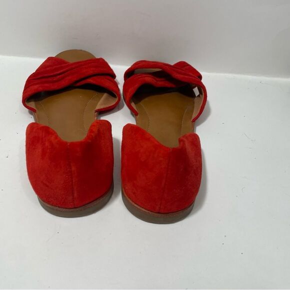 Franco Sarto Red Leather Casual Sandals - Picture 3 of 7